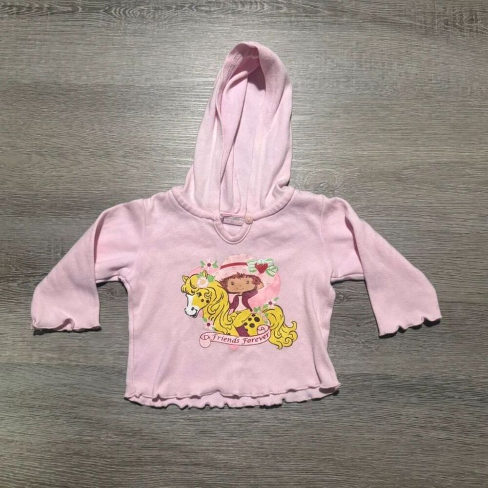 Y2K Strawberry Shortcake Pink Sweater 12M *please read
